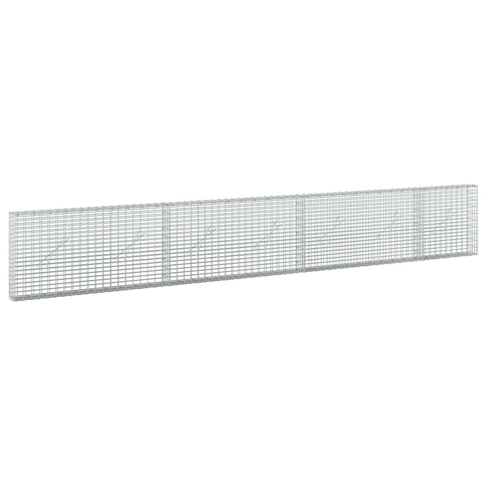 Gabion cu fir de 3,5 mm și plasă de 5x2,5 cm 350x10x50 cm WALTI