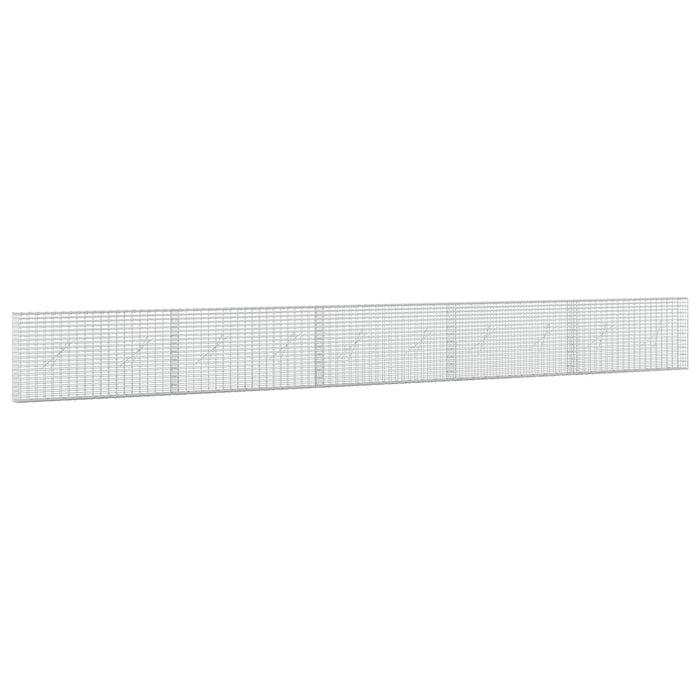 Gabion cu fir de 3,5 mm și plasă de 5x2,5 cm 500x10x50 cm WALTI