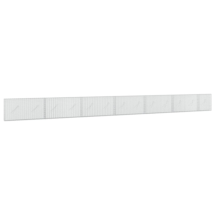 Gabion cu fir de 3,5 mm și plasă de 5x2,5 cm 650x10x50 cm WALTI