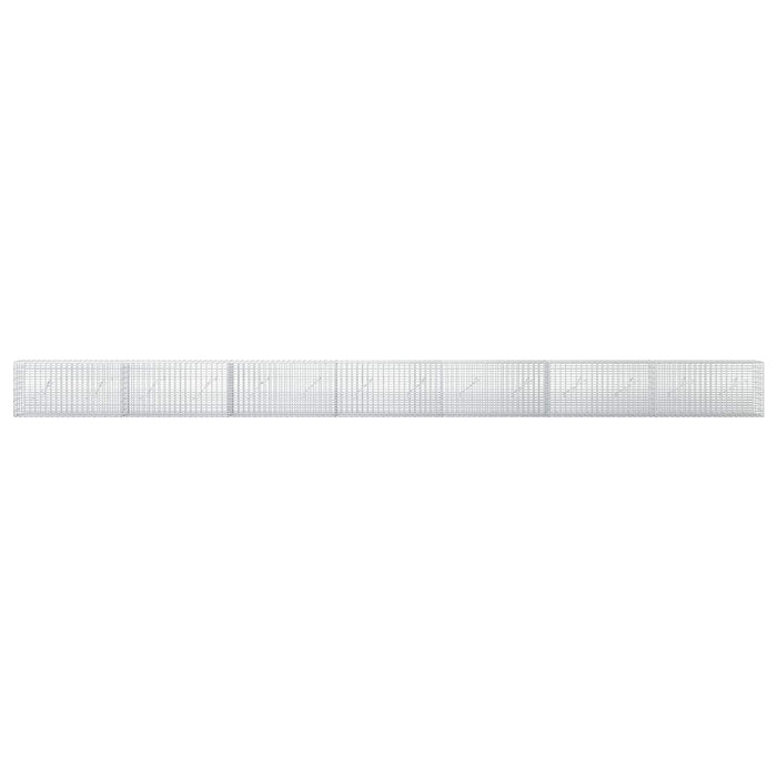 Gabion cu fir de 3,5 mm și plasă de 5x2,5 cm 700x10x50 cm - WALTI WALTI