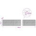 Gabion cu fir de 3,5 mm și plasă de 5x2,5 cm 700x10x50 cm - WALTI WALTI
