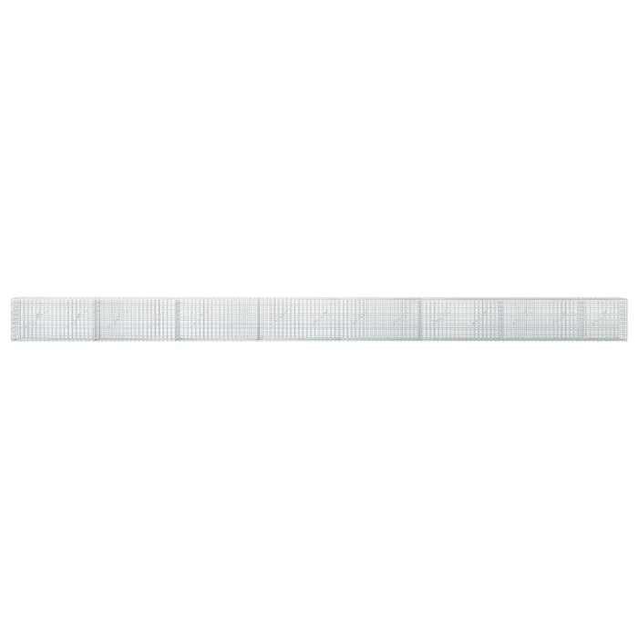 Gabion cu fir de 3,5 mm și plasă de 5x2,5 cm 750x10x50 cm WALTI