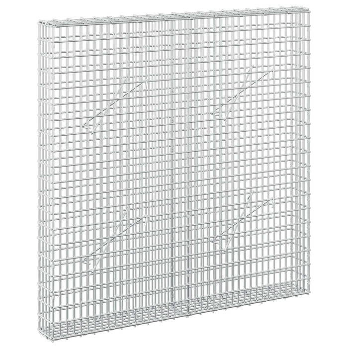 Gabion cu fir de 3,5 mm și plasă de 5x2,5 cm 100x10x100 cm WALTI