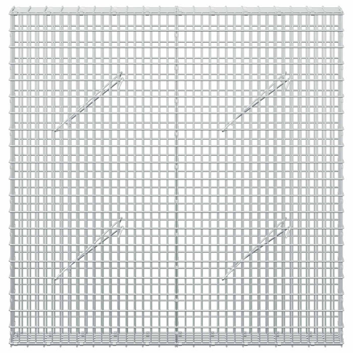 Gabion cu fir de 3,5 mm și plasă de 5x2,5 cm 100x10x100 cm WALTI