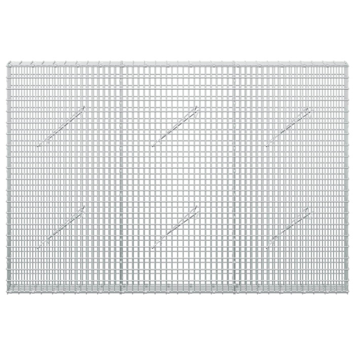 Gabion cu fir de 3,5 mm și plasă de 5x2,5 cm 150x10x100 cm - WALTI WALTI