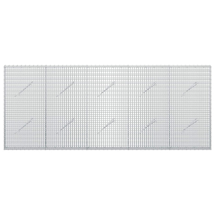 Gabion cu fir de 3,5 mm și plasă de 5x2,5 cm 250x10x100 cm WALTI