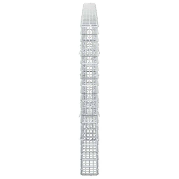 Gabion cu fir de 3,5 mm și plasă de 5x2,5 cm 250x10x100 cm WALTI