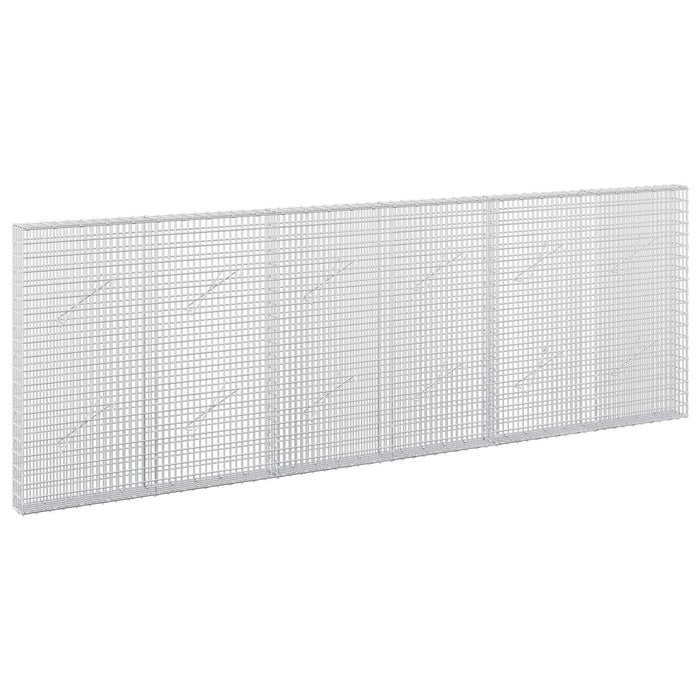 Gabion cu fir de 3,5 mm și plasă de 5x2,5 cm 300x10x100 cm WALTI