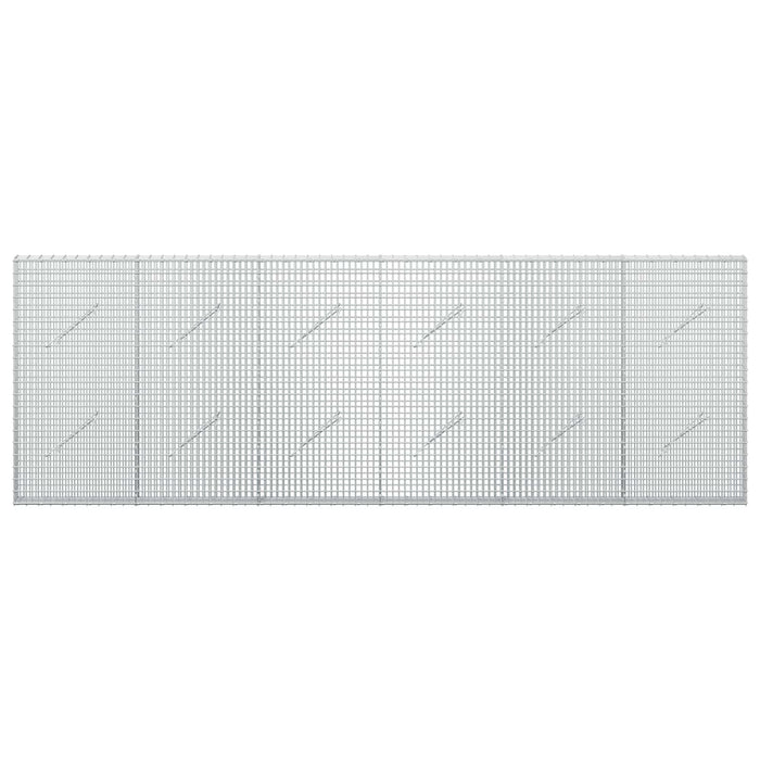 Gabion cu fir de 3,5 mm și plasă de 5x2,5 cm 300x10x100 cm WALTI