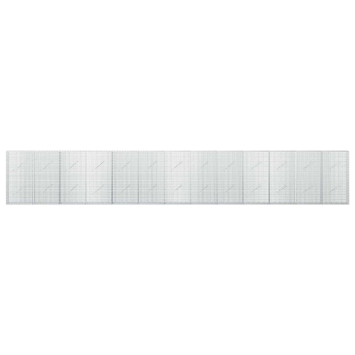 Gabion cu fir de 3,5 mm și plasă de 5x2,5 cm 650x10x100 cm - WALTI WALTI