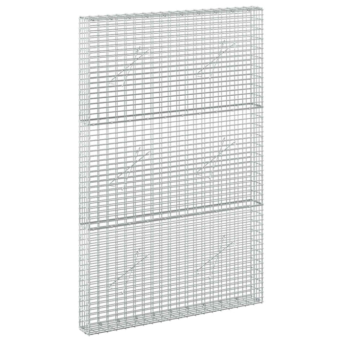 Gabion cu fir de 3,5 mm și plasă de 5x2,5 cm 100x10x150 cm WALTI