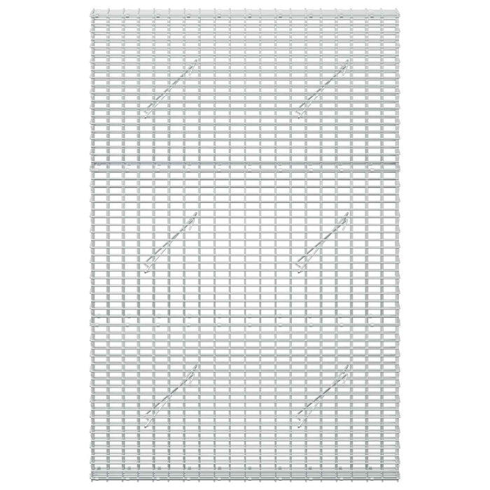Gabion cu fir de 3,5 mm și plasă de 5x2,5 cm 100x10x150 cm WALTI