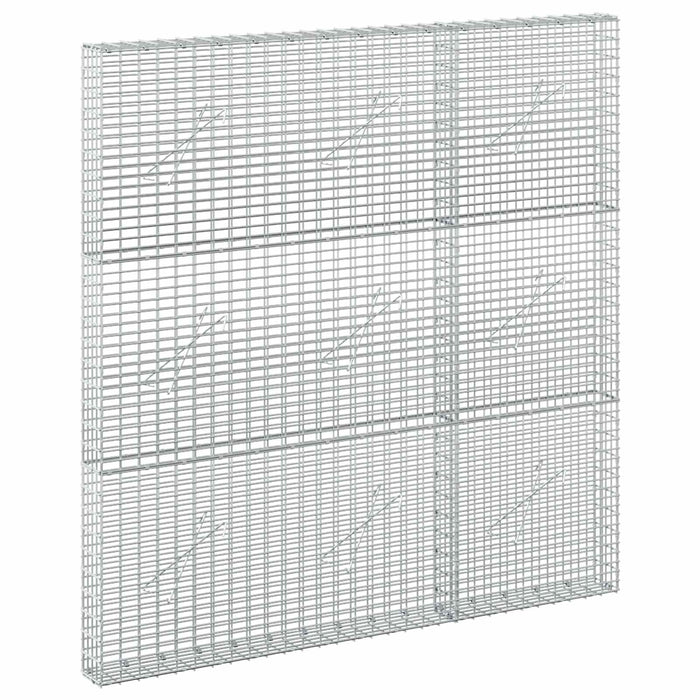 Gabion cu fir de 3,5 mm și plasă de 5x2,5 cm 150x10x150 cm WALTI