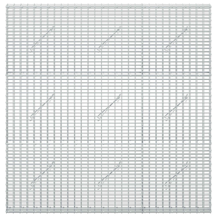 Gabion cu fir de 3,5 mm și plasă de 5x2,5 cm 150x10x150 cm WALTI