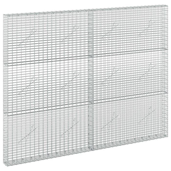 Gabion cu fir de 3,5 mm și plasă de 5x2,5 cm 200x10x150 cm - WALTI WALTI