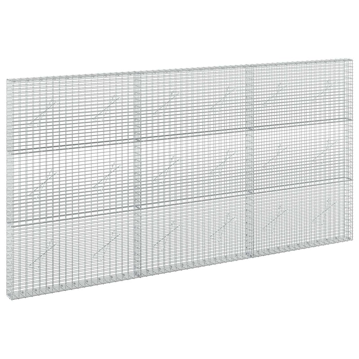 Gabion cu fir de 3,5 mm și plasă de 5x2,5 cm 300x10x150 cm WALTI