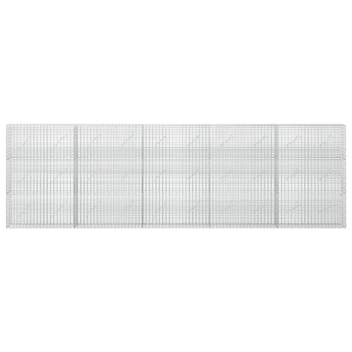 Gabion cu fir de 3,5 mm și plasă de 5x2,5 cm 500x10x150 cm WALTI