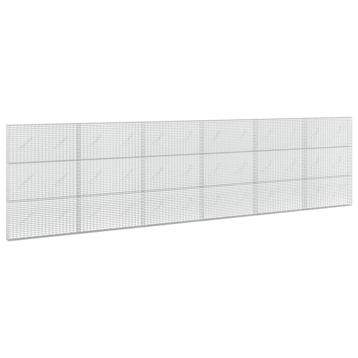 Gabion cu fir de 3,5 mm și plasă de 5x2,5 cm 600x10x150 cm WALTI