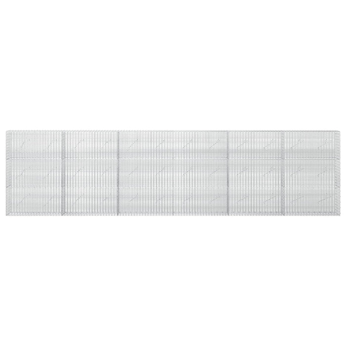 Gabion cu fir de 3,5 mm și plasă de 5x2,5 cm 600x10x150 cm WALTI