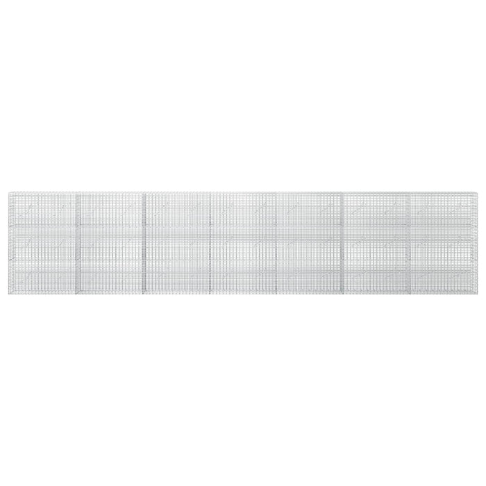 Gabion cu fir de 3,5 mm și plasă de 5x2,5 cm 700x10x150 cm - WALTI WALTI