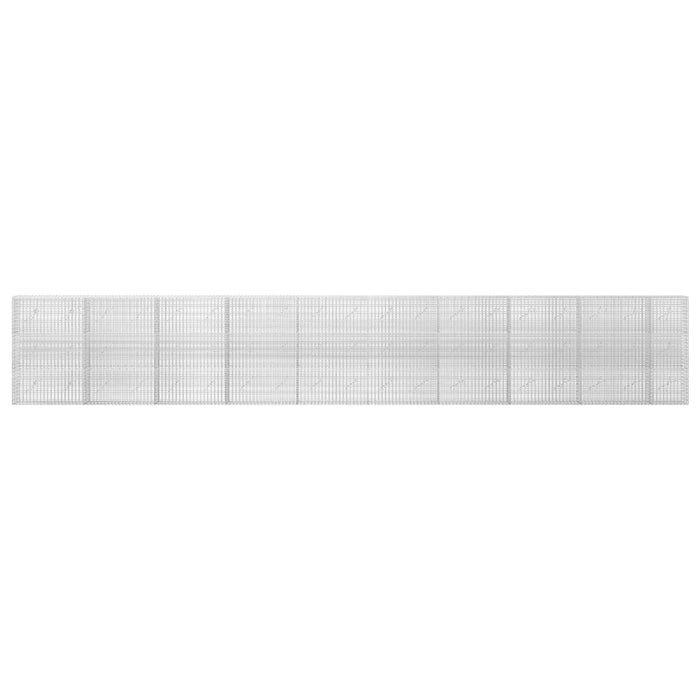 Gabion cu fir de 3,5 mm și plasă de 5x2,5 cm 950x10x150 cm WALTI
