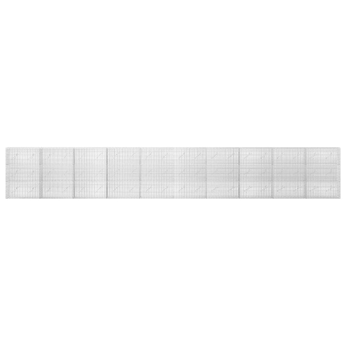 Gabion cu fir de 3,5 mm și plasă de 5x2,5 cm 1000x10x150 cm WALTI