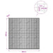 Gabion cu fir de 3,5 mm și plasă de 5x2,5 cm 200x10x200 cm - WALTI WALTI
