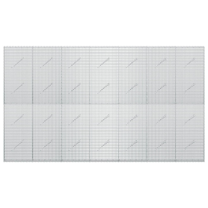 Gabion cu fir de 3,5 mm și plasă de 5x2,5 cm 350x10x200 cm WALTI