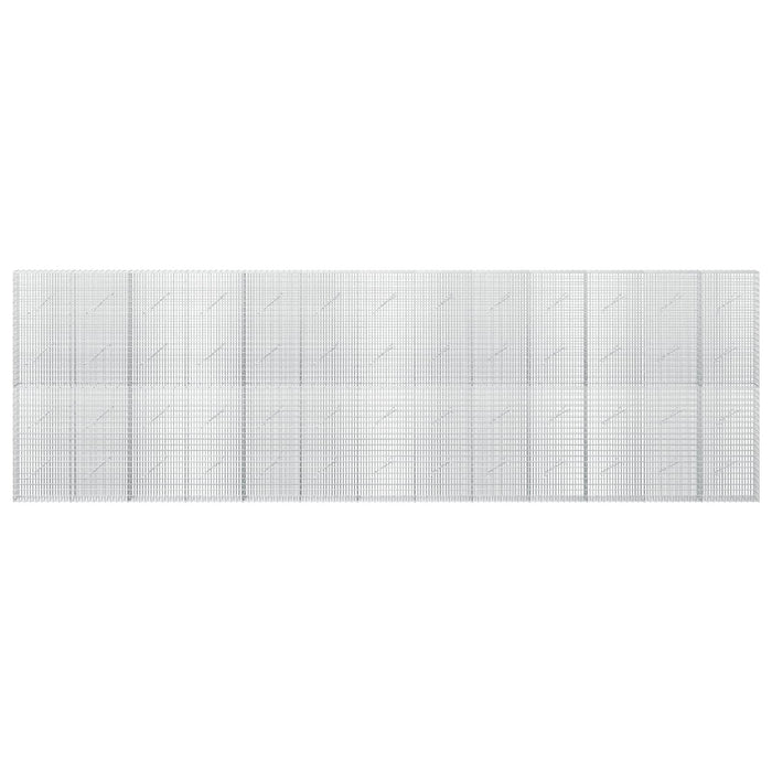 Gabion cu fir de 3,5 mm și plasă de 5x2,5 cm 650x10x200 cm - WALTI WALTI