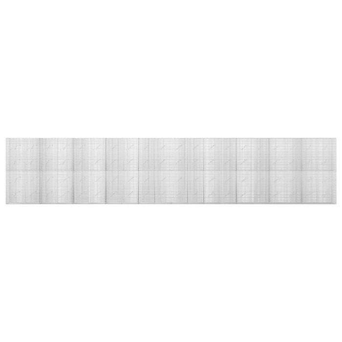 Gabion cu fir de 3,5 mm și plasă de 5x2,5 cm 1000x10x200 cm - WALTI WALTI