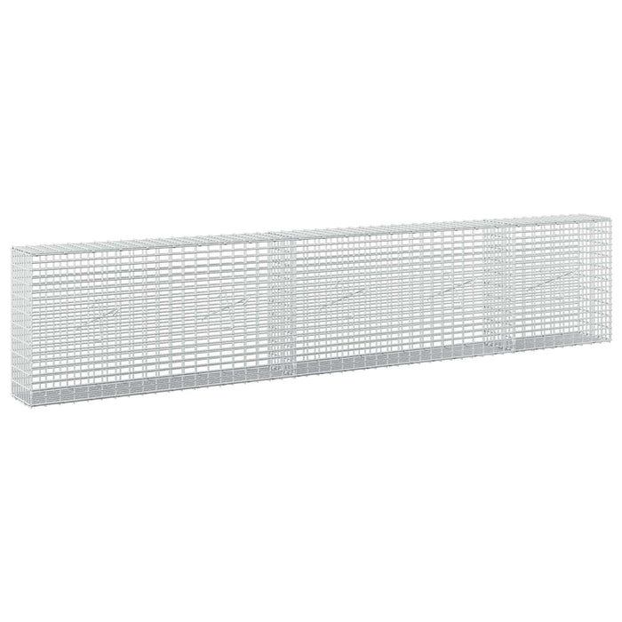 Gabion cu fir de 3,5 mm și plasă de 5x2,5 cm 250x20x50 cm WALTI