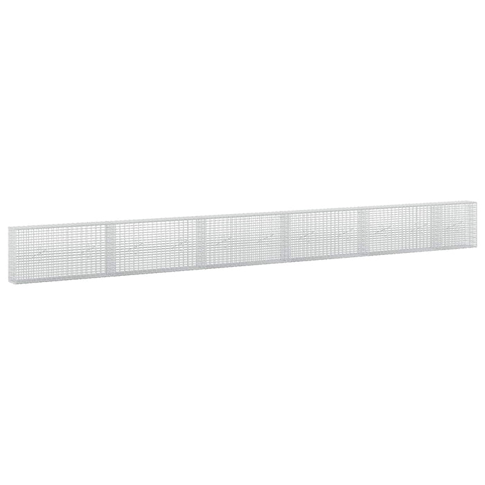 Gabion cu fir de 3,5 mm și plasă de 5x2,5 cm 550x20x50 cm WALTI