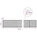 Gabion cu fir de 3,5 mm și plasă de 5x2,5 cm 650x20x50 cm - WALTI WALTI
