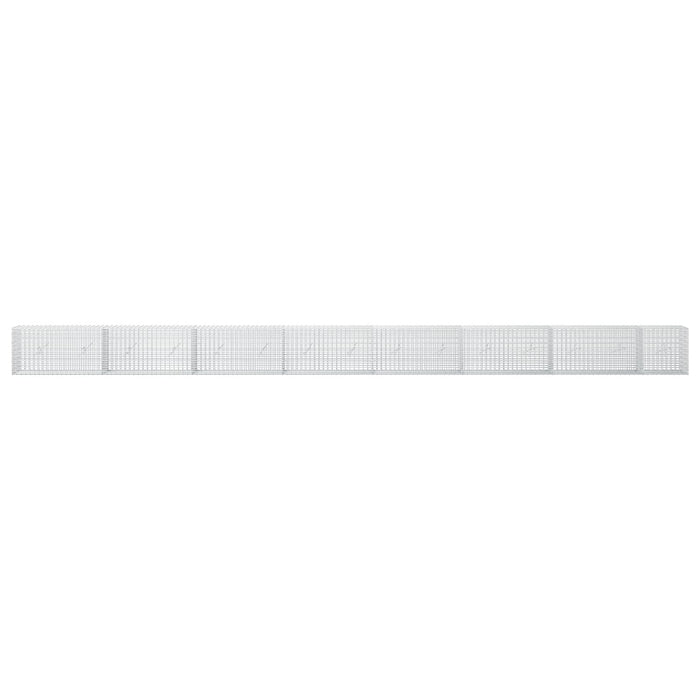 Gabion cu fir de 3,5 mm și plasă de 5x2,5 cm 750x20x50 cm WALTI