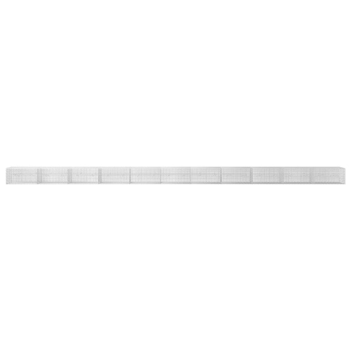 Gabion cu fir de 3,5 mm și plasă de 5x2,5 cm 1100x20x50 cm - WALTI WALTI