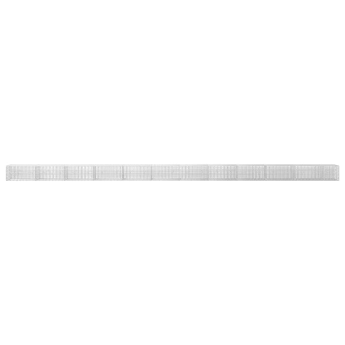 Gabion cu fir de 3,5 mm și plasă de 5x2,5 cm 1150x20x50 cm - WALTI WALTI