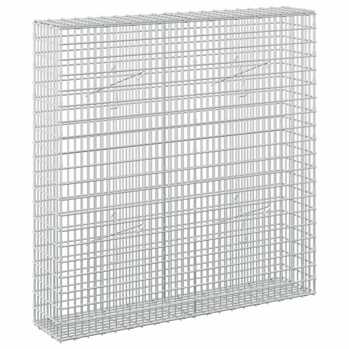 Gabion cu fir de 3,5 mm și plasă de 5x2,5 cm 100x20x100 cm WALTI