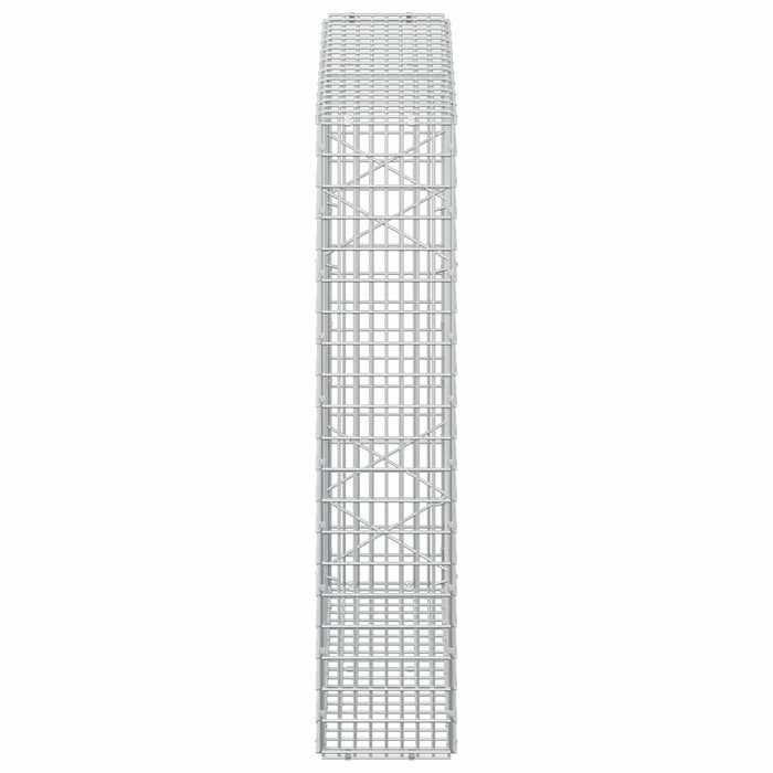 Gabion cu fir de 3,5 mm și plasă de 5x2,5 cm 100x20x100 cm WALTI