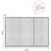 Gabion cu fir de 3,5 mm și plasă de 5x2,5 cm 150x20x100 cm - WALTI WALTI