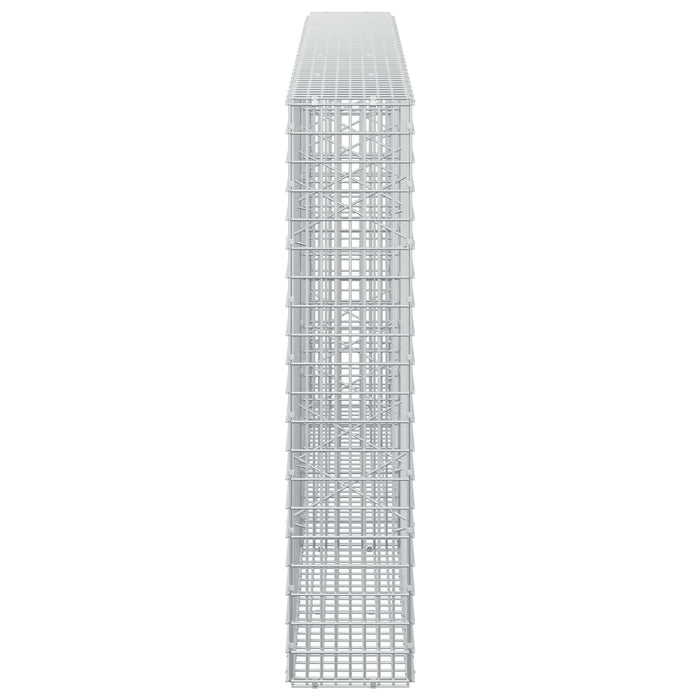 Gabion cu fir de 3,5 mm și plasă de 5x2,5 cm 250x20x100 cm WALTI