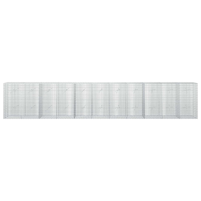 Gabion cu fir de 3,5 mm și plasă de 5x2,5 cm 550x20x100 cm WALTI