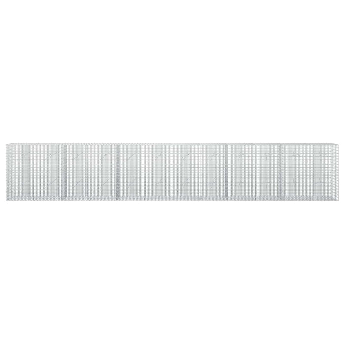 Gabion cu fir de 3,5 mm și plasă de 5x2,5 cm 600x20x100 cm - WALTI WALTI