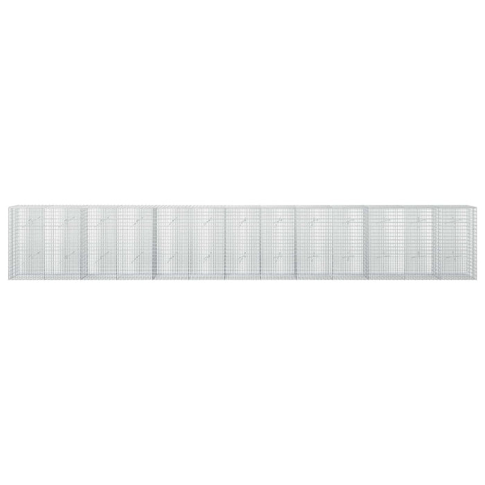 Gabion cu fir de 3,5 mm și plasă de 5x2,5 cm 650x20x100 cm WALTI