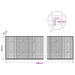 Gabion cu fir de 3,5 mm și plasă de 5x2,5 cm 1000x20x100 cm - WALTI WALTI