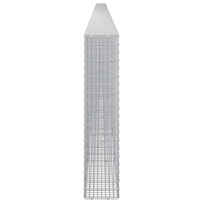 Gabion cu fir de 3,5 mm și plasă de 5x2,5 cm 1200x20x100 cm - WALTI WALTI