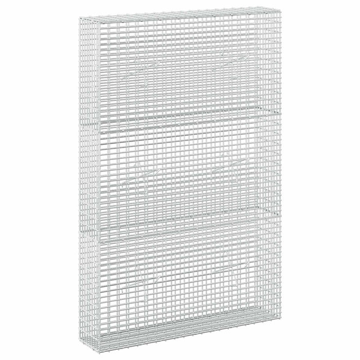 Gabion cu fir de 3,5 mm și plasă de 5x2,5 cm 100x20x150 cm WALTI