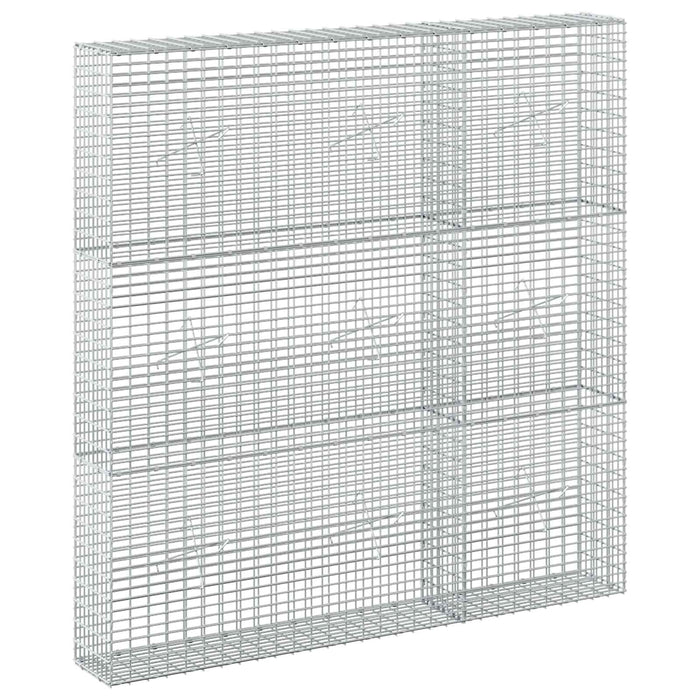 Gabion cu fir de 3,5 mm și plasă de 5x2,5 cm 150x20x150 cm - WALTI WALTI