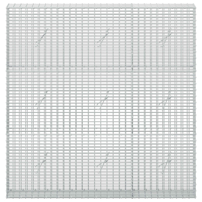 Gabion cu fir de 3,5 mm și plasă de 5x2,5 cm 150x20x150 cm - WALTI WALTI