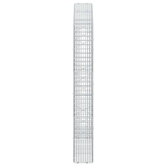 Gabion cu fir de 3,5 mm și plasă de 5x2,5 cm 150x20x150 cm - WALTI WALTI