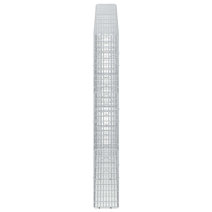Gabion cu fir de 3,5 mm și plasă de 5x2,5 cm 250x20x150 cm WALTI